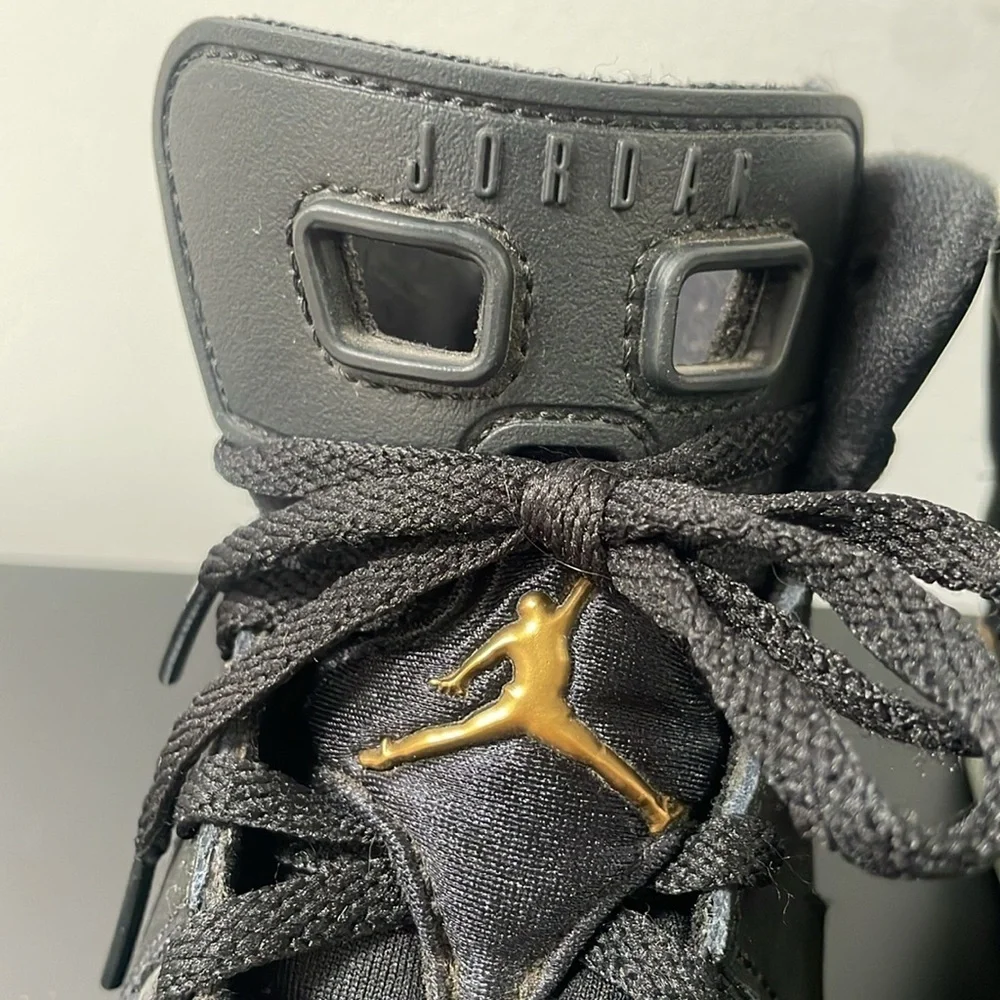 Nike Air Jordan 6 Retro DMP Black Gold 13 little kids 2020 release CT4965-007 - Picture 5 of 14